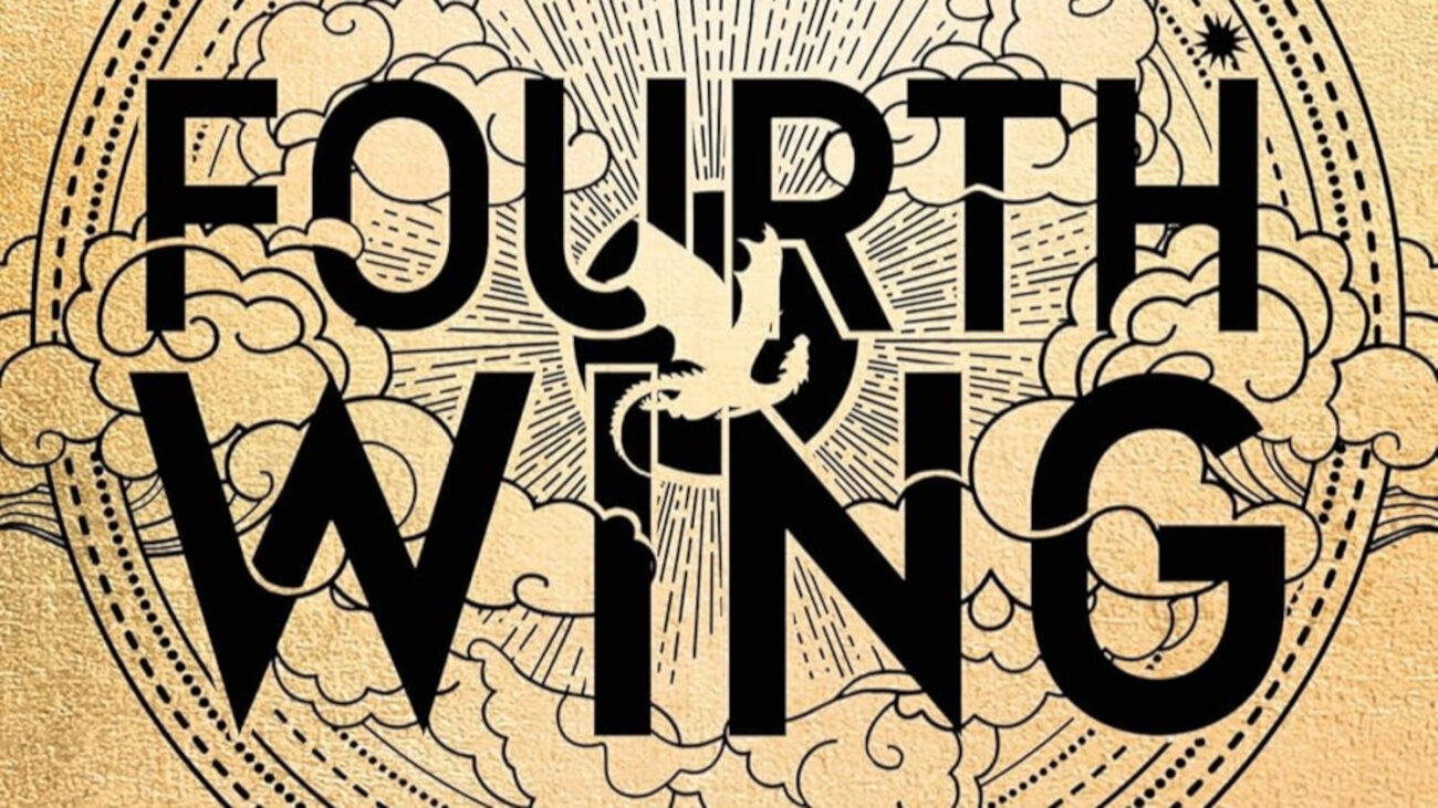 The cropped cover of Fourth Wing by Rebecca Yarros