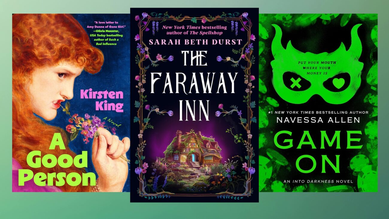 The covers of A Good Person, The Faraway Inn, and Game On