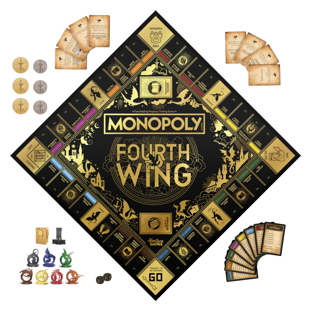 Fourth Wing monopoly board